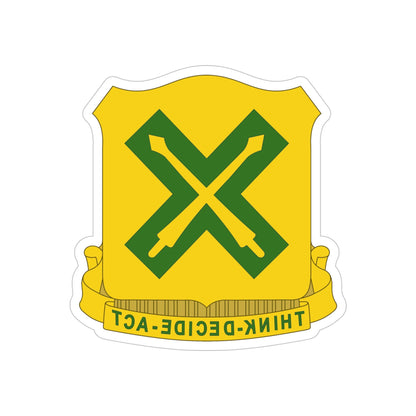 215 Tank Battalion (U.S. Army) REVERSE PRINT Transparent STICKER-5" × 5"-The Sticker Space