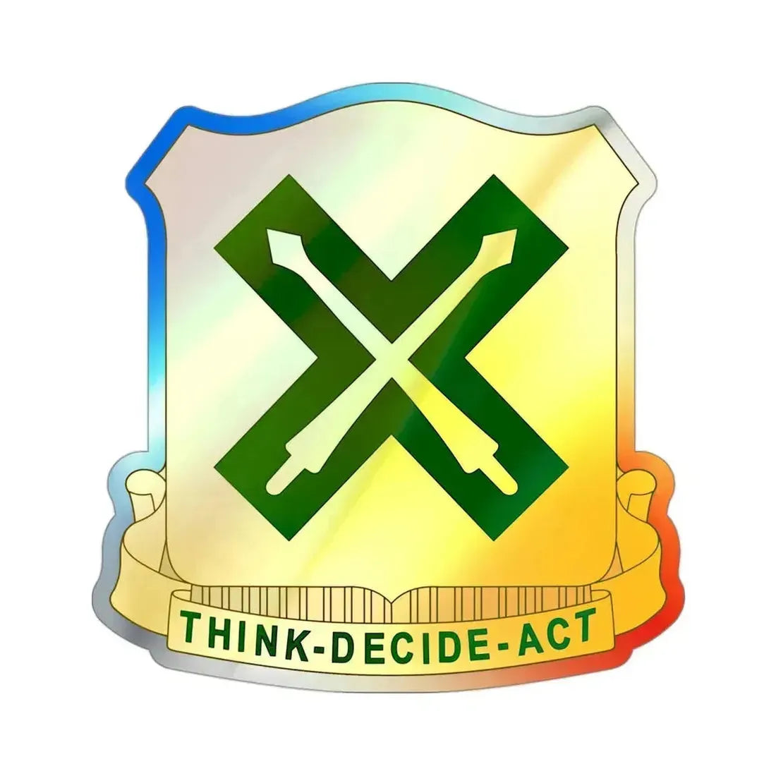 215 Tank Battalion (U.S. Army) Holographic STICKER Die-Cut Vinyl Decal 3 Inch Holographic - The Sticker Space