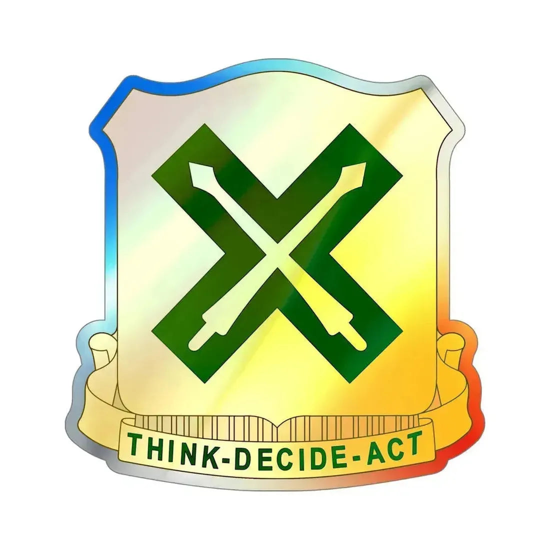 215 Tank Battalion (U.S. Army) Holographic STICKER Die-Cut Vinyl Decal 6 Inch Holographic - The Sticker Space