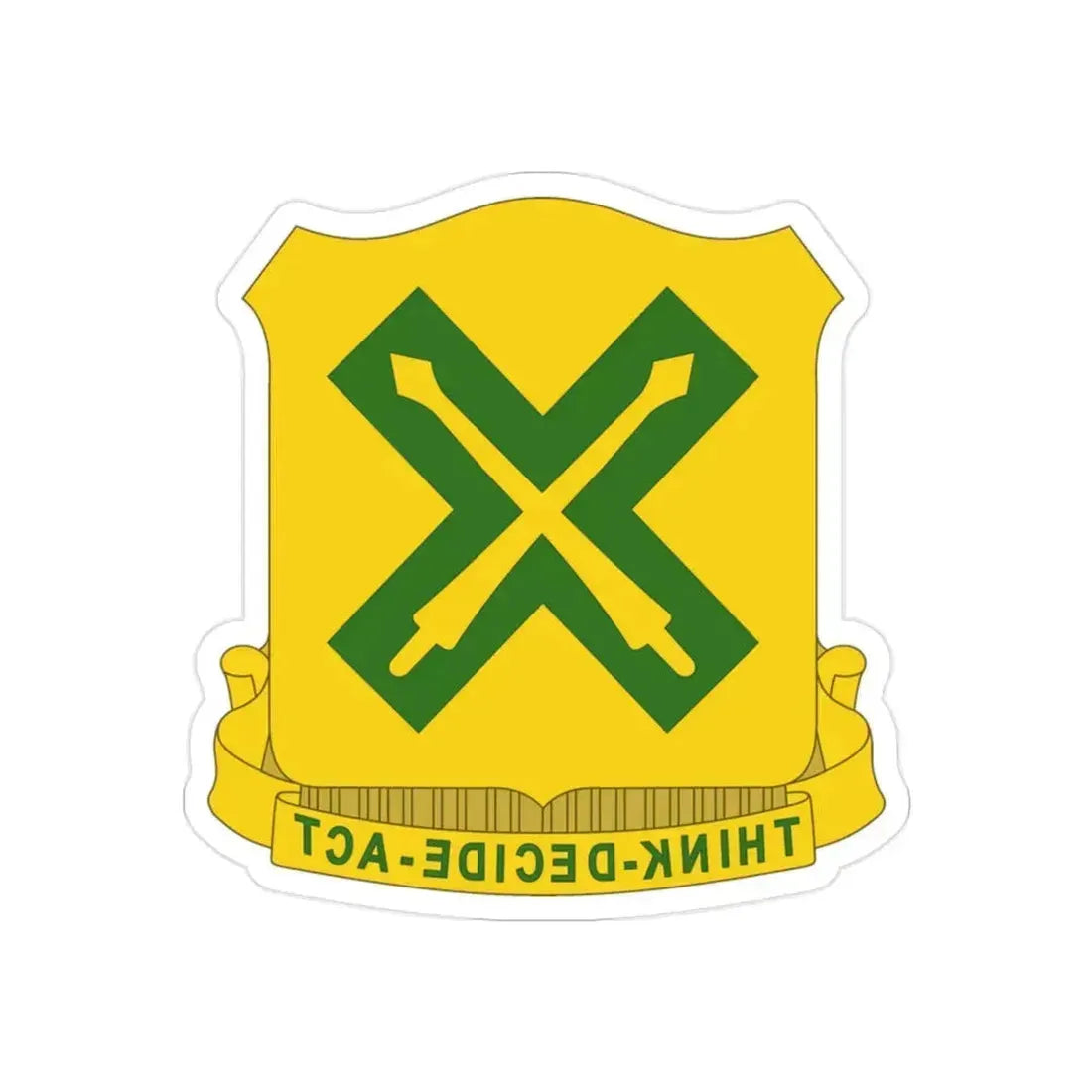 215 Tank Battalion (U.S. Army) REVERSE PRINT Transparent Die-Cut STICKER 2 Inch Die-Cut Transparent - The Sticker Space