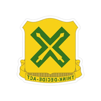 215 Tank Battalion (U.S. Army) REVERSE PRINT Transparent Die-Cut STICKER 2 Inch Die-Cut Transparent - The Sticker Space