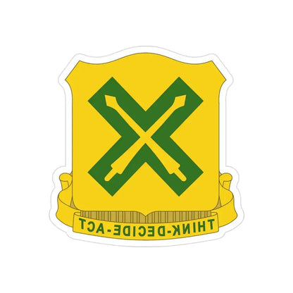 215 Tank Battalion (U.S. Army) REVERSE PRINT Transparent Die-Cut STICKER - The Sticker Space