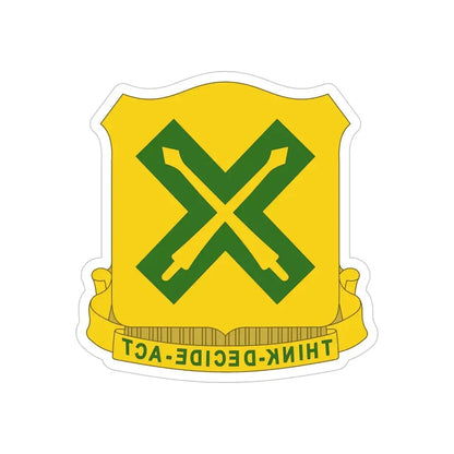 215 Tank Battalion (U.S. Army) REVERSE PRINT Transparent Die-Cut STICKER - The Sticker Space