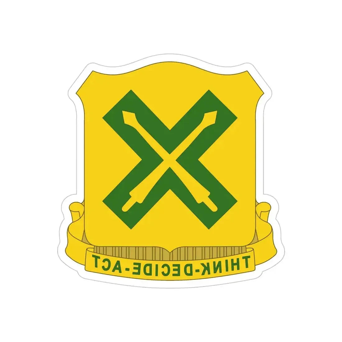 215 Tank Battalion (U.S. Army) REVERSE PRINT Transparent Die-Cut STICKER - The Sticker Space