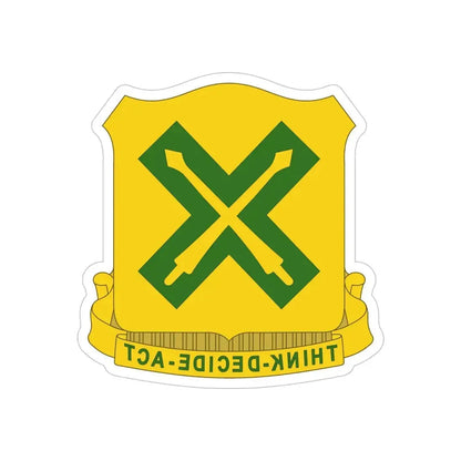 215 Tank Battalion (U.S. Army) REVERSE PRINT Transparent Die-Cut STICKER - The Sticker Space