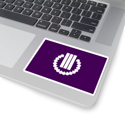 Flag of Kusatsu Gunma (Japan) STICKER Vinyl Kiss-Cut Decal