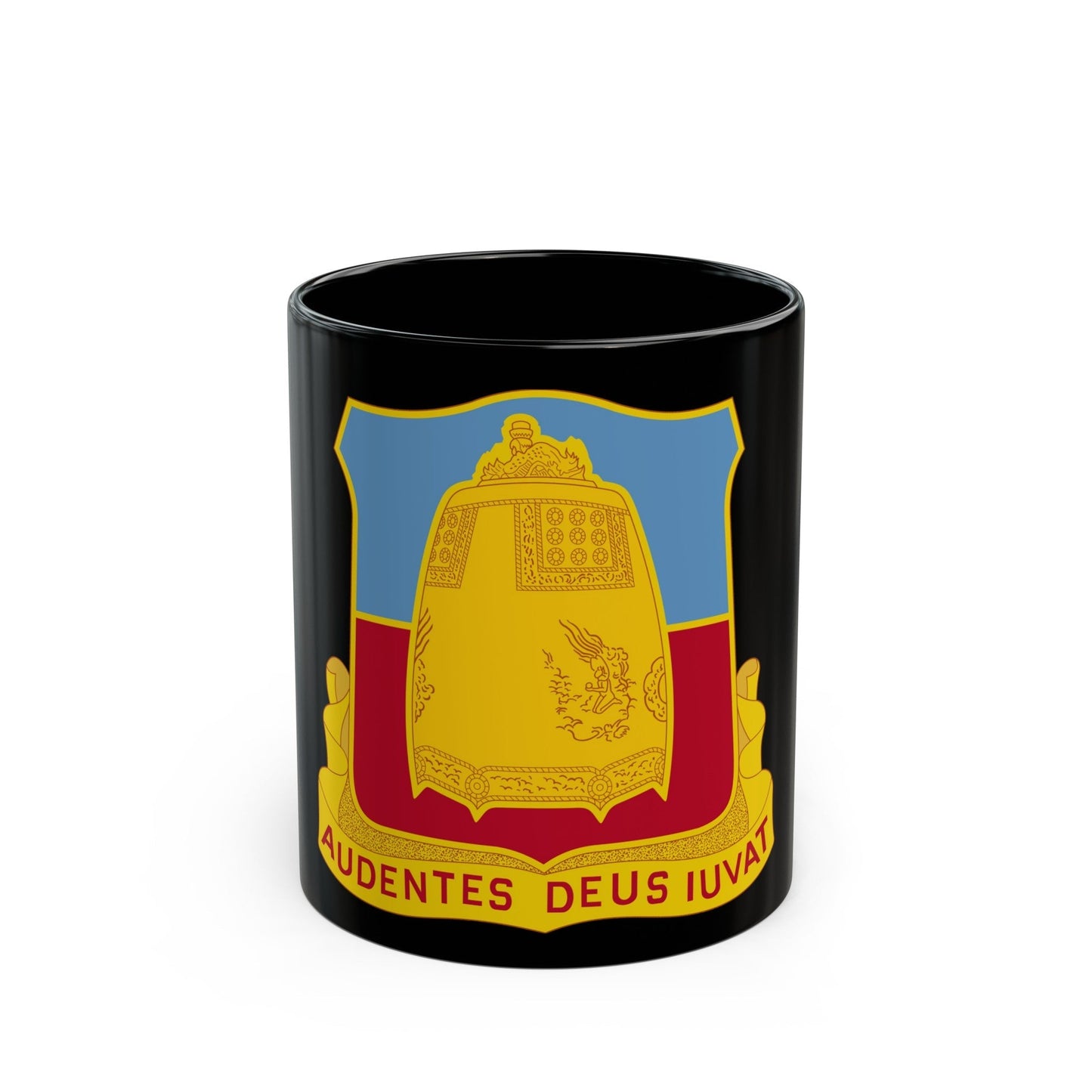 215th Armored Field Artillery Battalion (U.S. Army) Black Coffee Mug-11oz-The Sticker Space