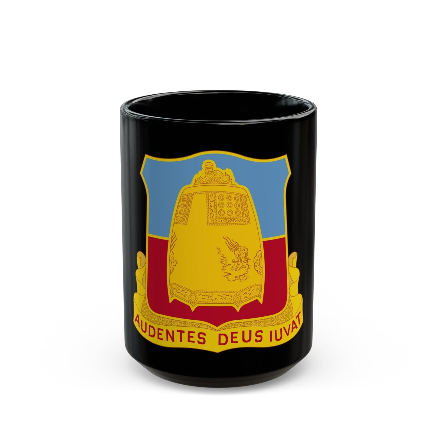 215th Armored Field Artillery Battalion (U.S. Army) Black Coffee Mug-15oz-The Sticker Space