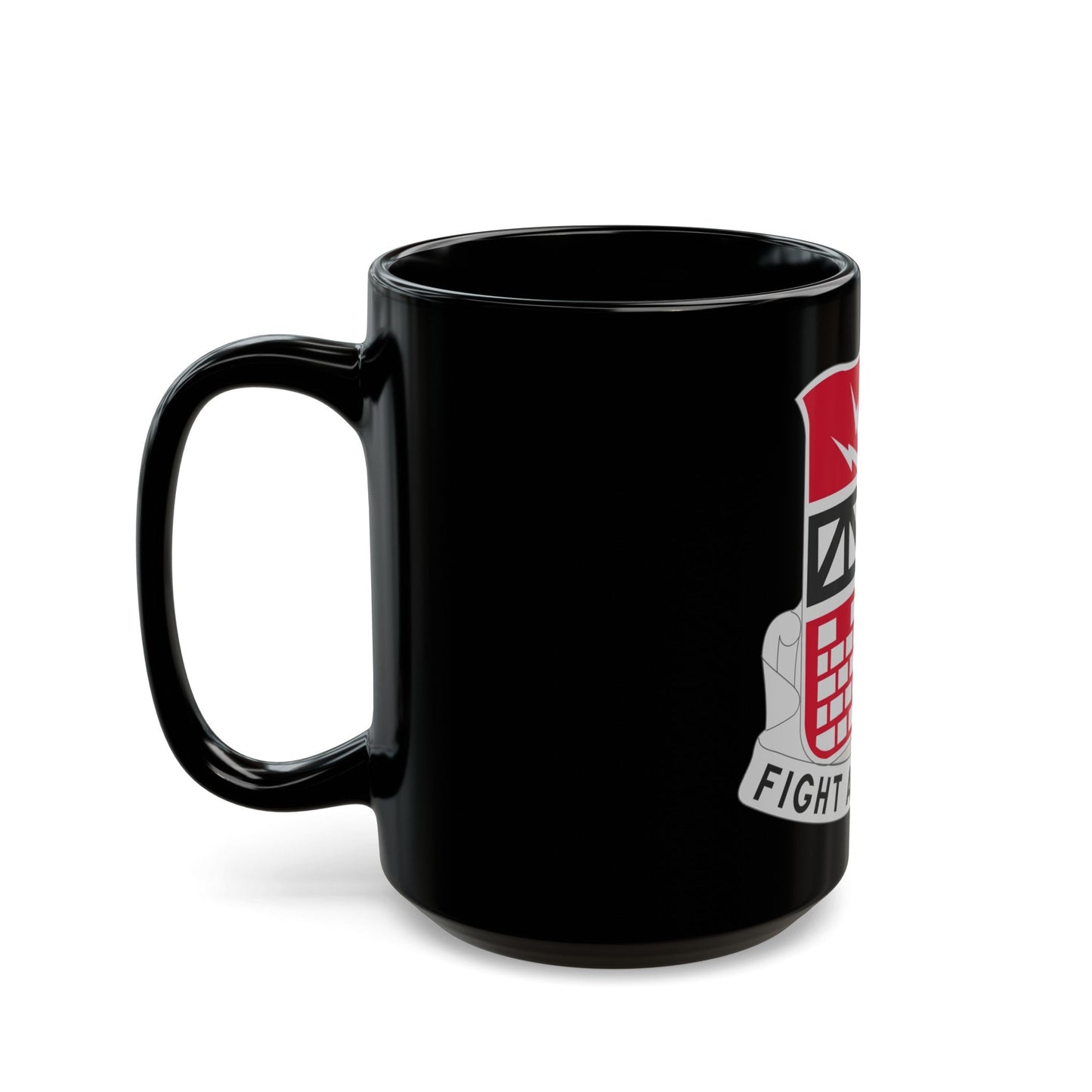 216 Engineer Battalion (U.S. Army) Black Coffee Mug-The Sticker Space