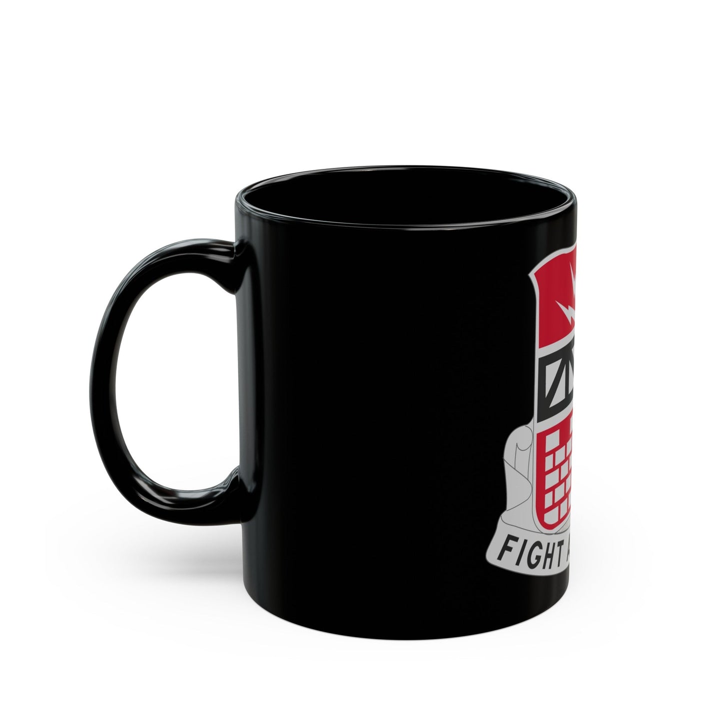 216 Engineer Battalion (U.S. Army) Black Coffee Mug-The Sticker Space