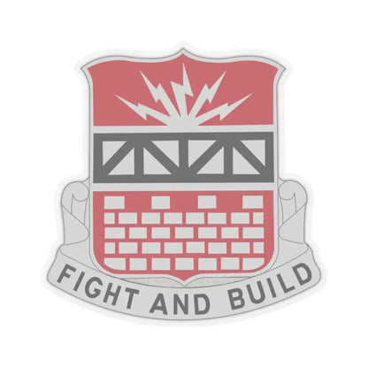 216 Engineer Battalion (U.S. Army) STICKER Vinyl Kiss-Cut Decal 2 Inch Transparent - The Sticker Space
