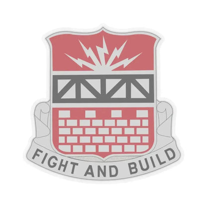 216 Engineer Battalion (U.S. Army) STICKER Vinyl Kiss-Cut Decal 3 Inch Transparent - The Sticker Space