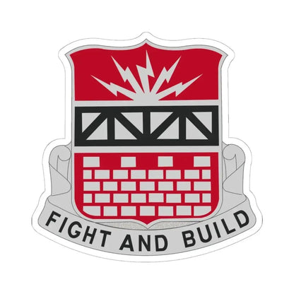 216 Engineer Battalion (U.S. Army) STICKER Vinyl Kiss-Cut Decal 6 Inch White - The Sticker Space