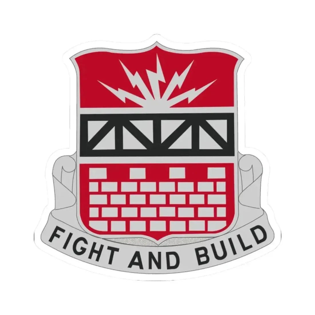 216 Engineer Battalion (U.S. Army) STICKER Vinyl Kiss-Cut Decal - The Sticker Space