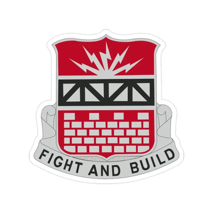 216 Engineer Battalion (U.S. Army) Transparent STICKER Die-Cut Vinyl Decal 2 Inch - The Sticker Space