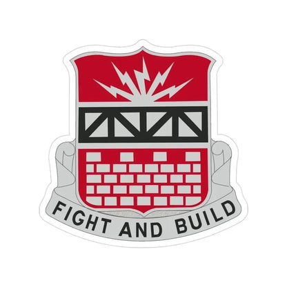 216 Engineer Battalion (U.S. Army) Transparent STICKER Die-Cut Vinyl Decal 3 Inch - The Sticker Space