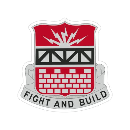 216 Engineer Battalion (U.S. Army) Transparent STICKER Die-Cut Vinyl Decal 5 Inch - The Sticker Space