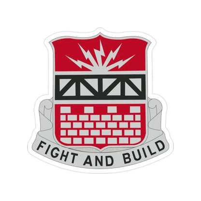 216 Engineer Battalion (U.S. Army) Transparent STICKER Die-Cut Vinyl Decal - The Sticker Space