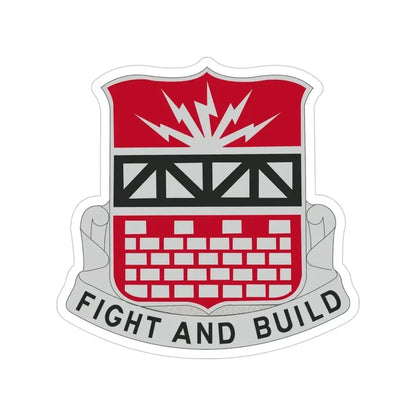 216 Engineer Battalion (U.S. Army) Transparent STICKER Die-Cut Vinyl Decal - The Sticker Space