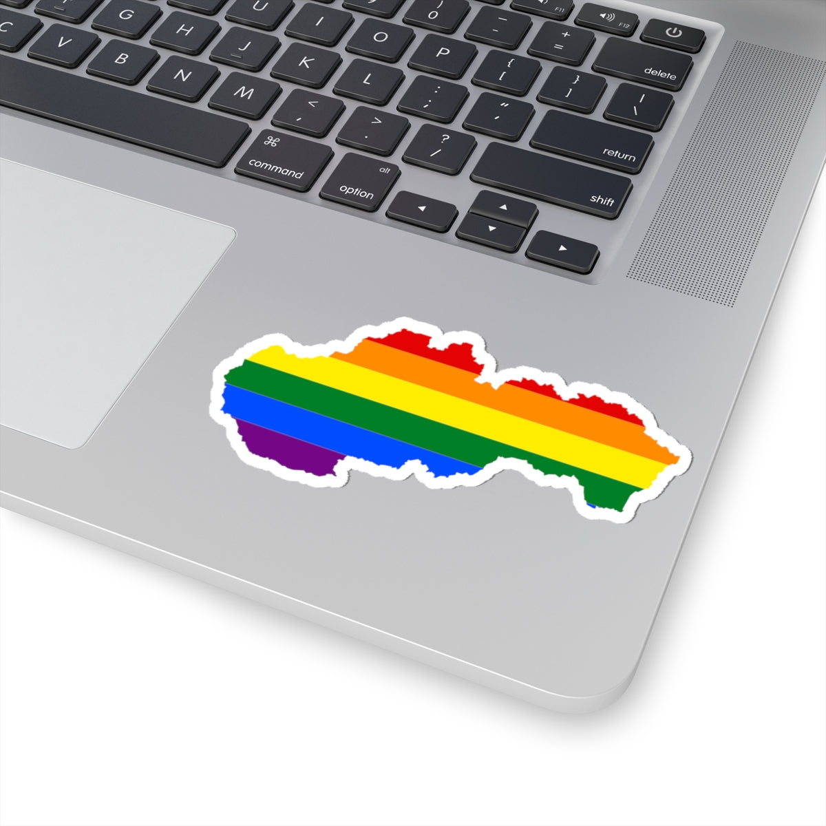 Lgbt Flag Map Of Slovakia (Slovakia) STICKER Vinyl Kiss-Cut Decal