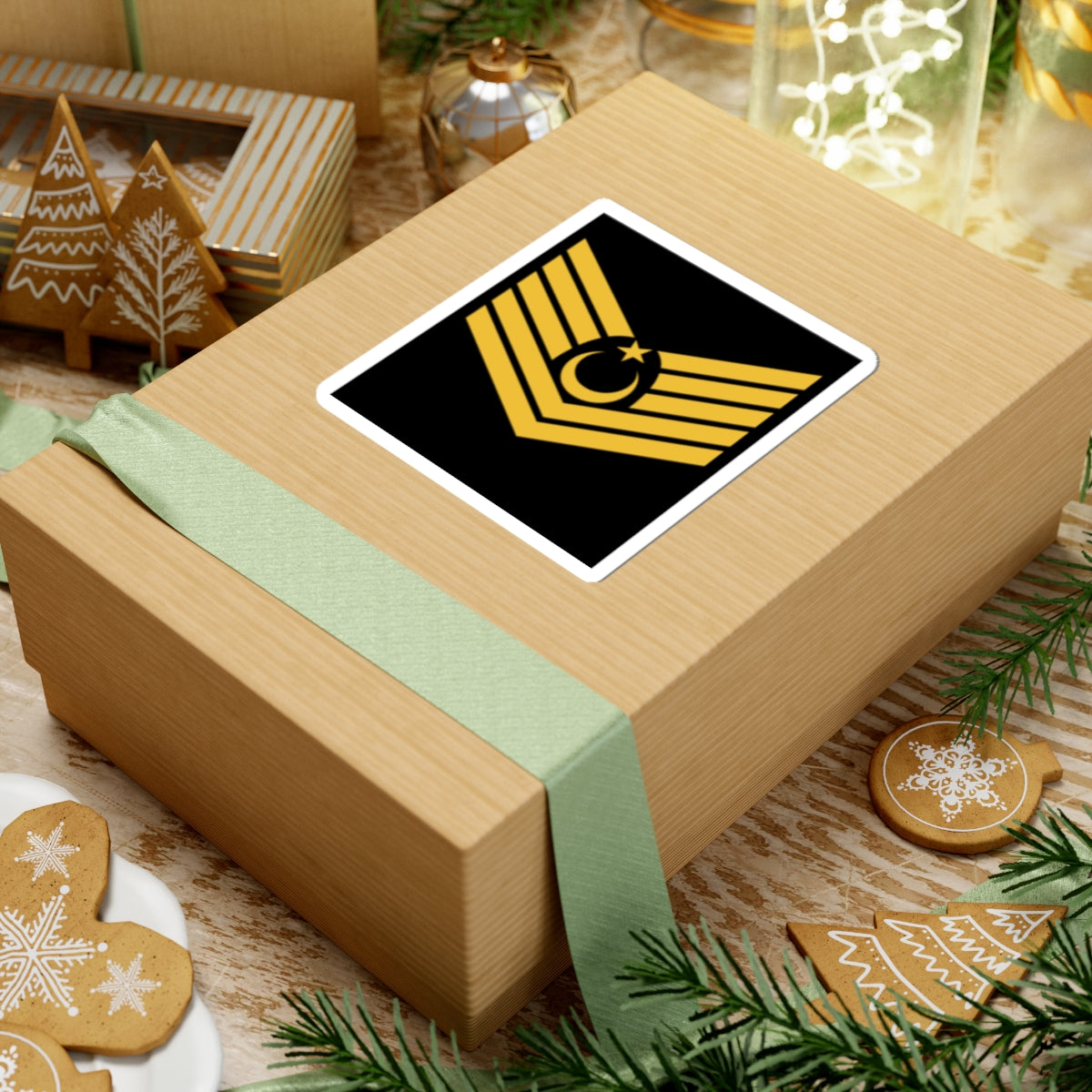 Kıdemli Üstçavuş rütbe (Turkey) (Military Rank) STICKER Vinyl Kiss-Cut Decal