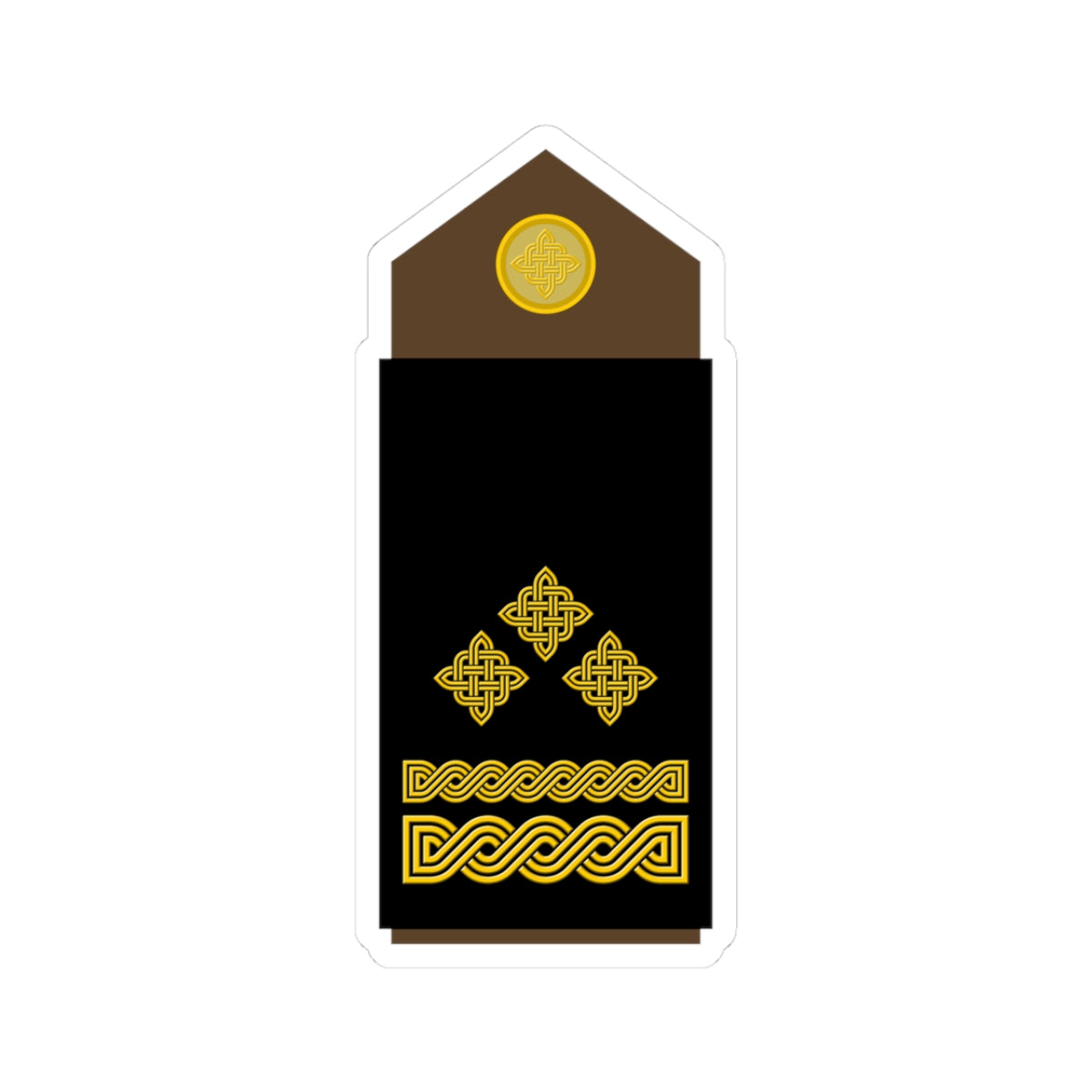 Army HRV OF 05 (Croatia) (Military Rank) STICKER Vinyl Kiss-Cut Decal