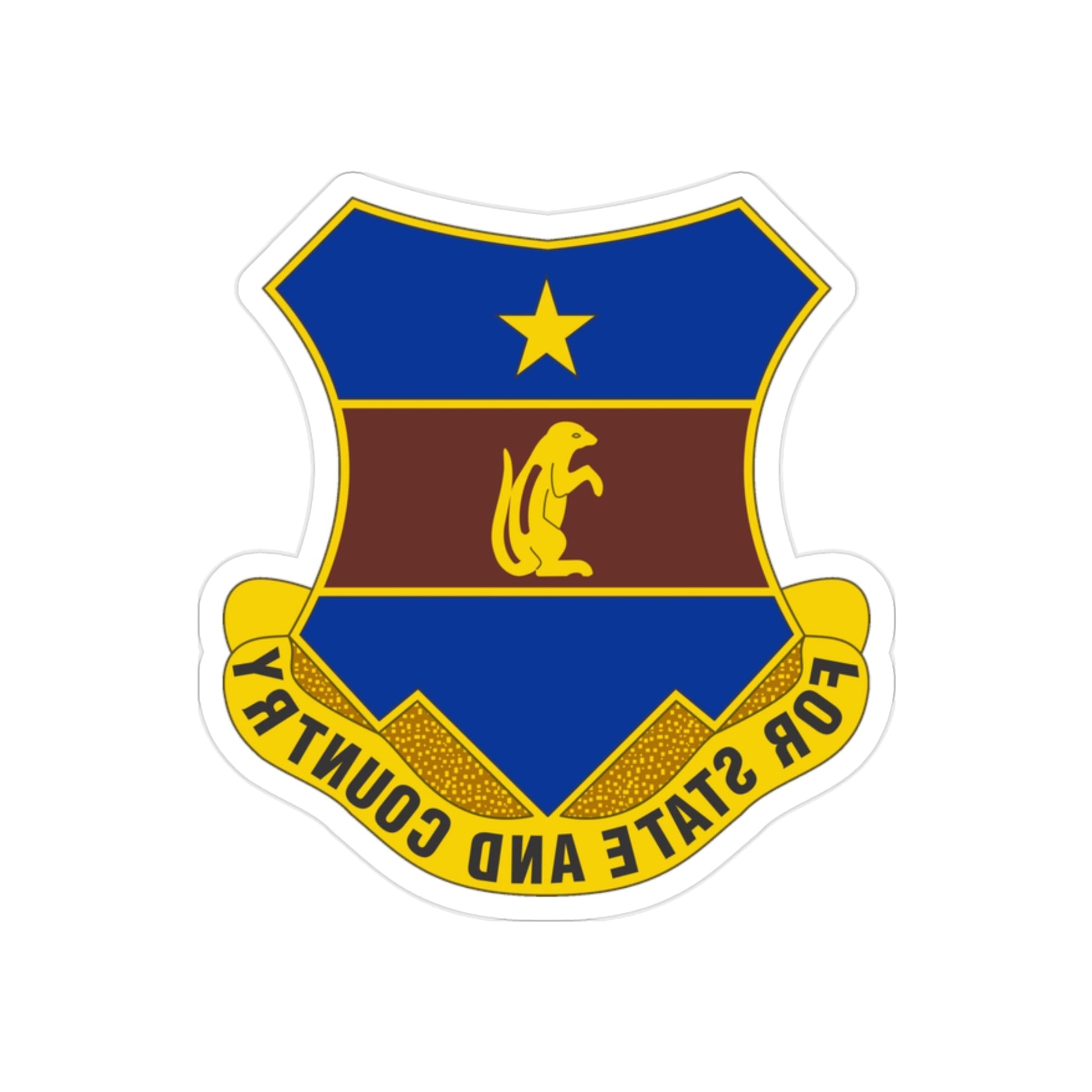 216th Air Defense Artillery Regiment (U.S. Army) REVERSE PRINT Transparent STICKER-2" × 2"-The Sticker Space