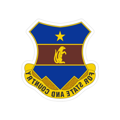 216th Air Defense Artillery Regiment (U.S. Army) REVERSE PRINT Transparent STICKER-2" × 2"-The Sticker Space