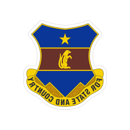 216th Air Defense Artillery Regiment (U.S. Army) REVERSE PRINT Transparent STICKER-3" × 3"-The Sticker Space