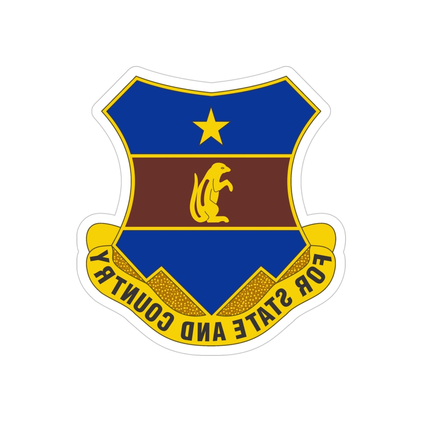 216th Air Defense Artillery Regiment (U.S. Army) REVERSE PRINT Transparent STICKER-4" × 4"-The Sticker Space