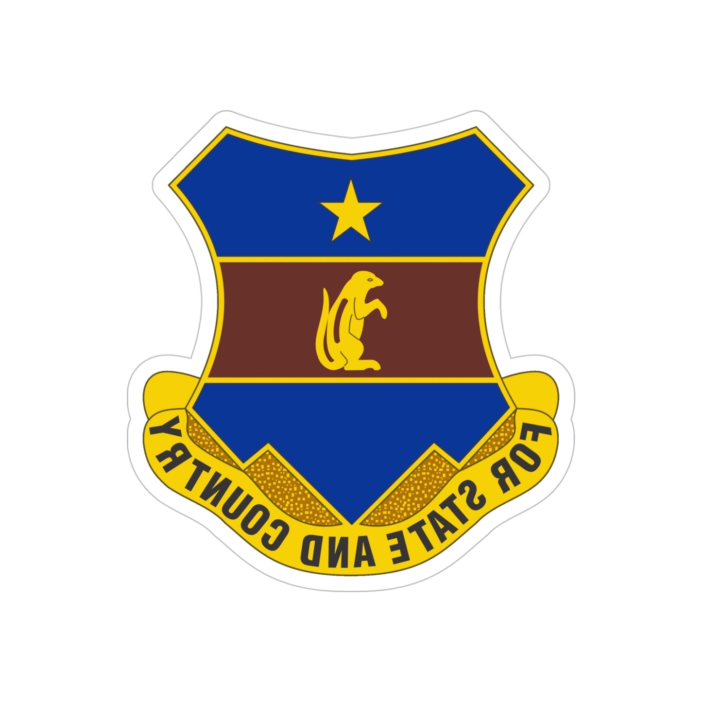 216th Air Defense Artillery Regiment (U.S. Army) REVERSE PRINT Transparent STICKER-5" × 5"-The Sticker Space