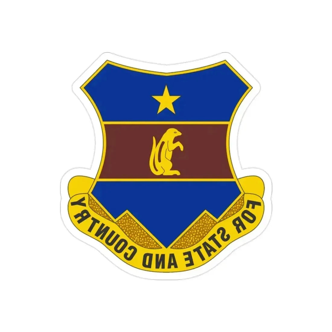 216th Air Defense Artillery Regiment (U.S. Army) REVERSE PRINT Transparent Die-Cut STICKER 2 Inch Die-Cut Transparent - The Sticker Space