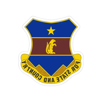 216th Air Defense Artillery Regiment (U.S. Army) REVERSE PRINT Transparent Die-Cut STICKER 3 Inch Die-Cut Transparent - The Sticker Space
