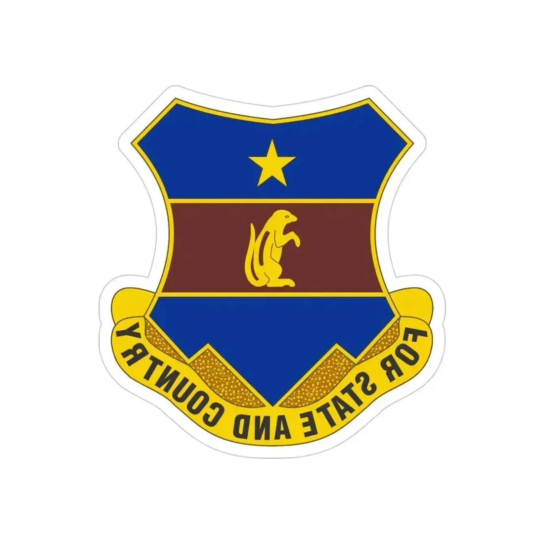 216th Air Defense Artillery Regiment (U.S. Army) REVERSE PRINT Transparent Die-Cut STICKER 4 Inch Die-Cut Transparent - The Sticker Space