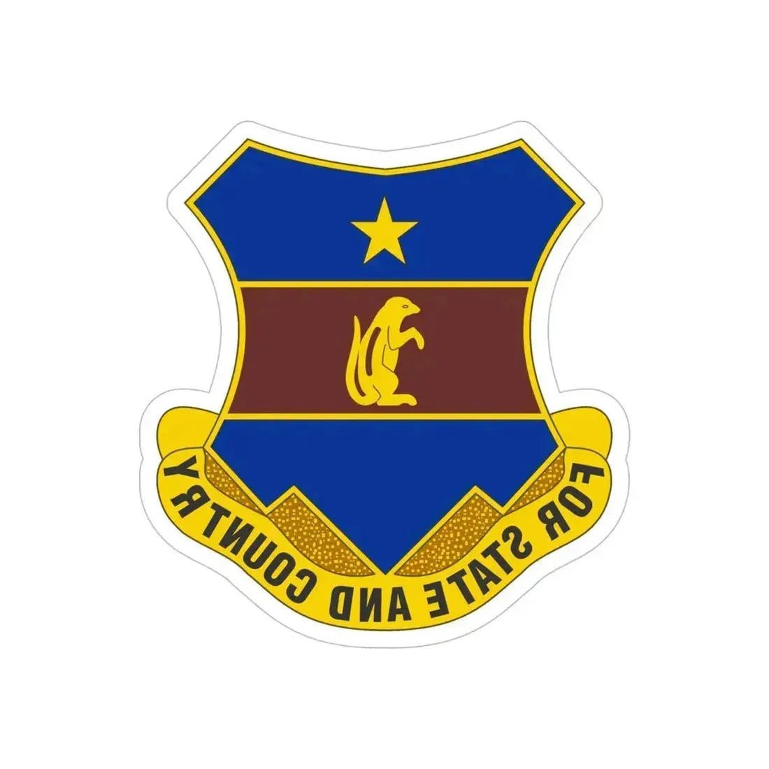 216th Air Defense Artillery Regiment (U.S. Army) REVERSE PRINT Transparent Die-Cut STICKER 5 Inch Die-Cut Transparent - The Sticker Space