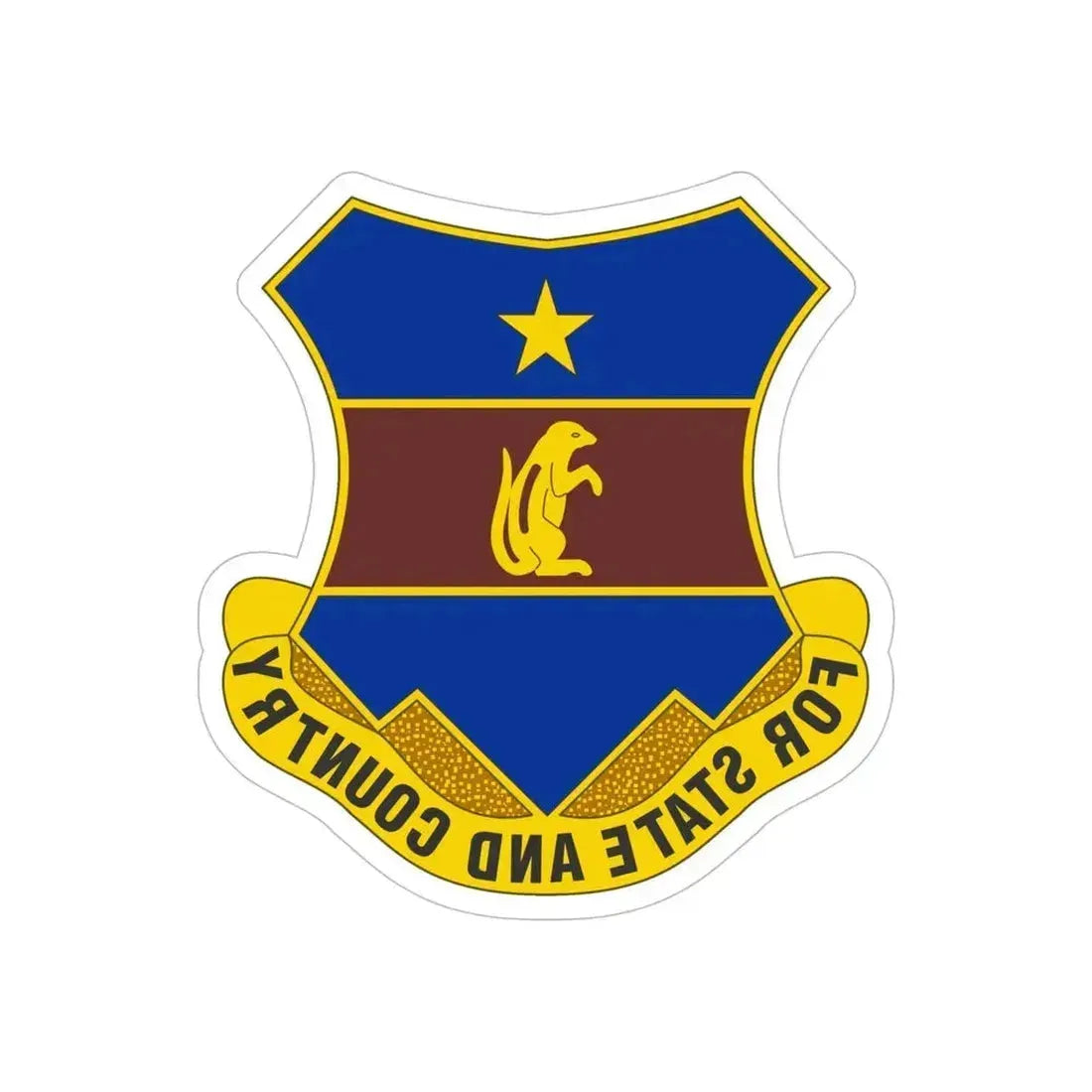 216th Air Defense Artillery Regiment (U.S. Army) REVERSE PRINT Transparent Die-Cut STICKER 6 Inch Die-Cut Transparent - The Sticker Space