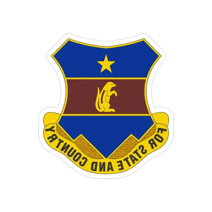 216th Air Defense Artillery Regiment (U.S. Army) REVERSE PRINT Transparent Die-Cut STICKER - The Sticker Space