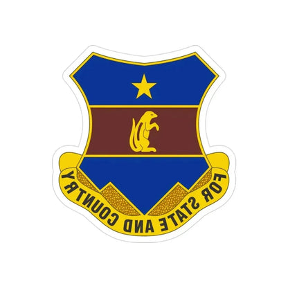 216th Air Defense Artillery Regiment (U.S. Army) REVERSE PRINT Transparent Die-Cut STICKER - The Sticker Space