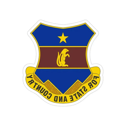 216th Air Defense Artillery Regiment (U.S. Army) REVERSE PRINT Transparent Die-Cut STICKER - The Sticker Space