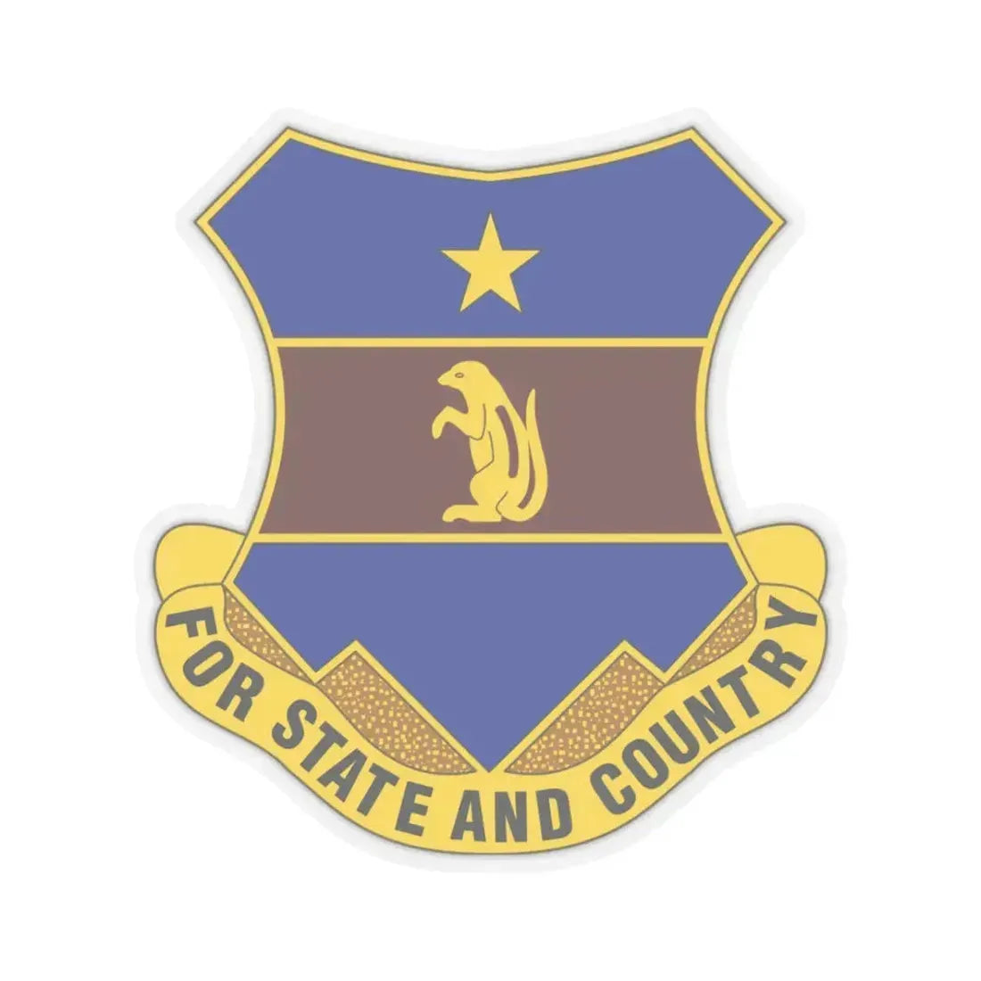 216th Air Defense Artillery Regiment (U.S. Army) STICKER Vinyl Kiss-Cut Decal 3 Inch Transparent - The Sticker Space