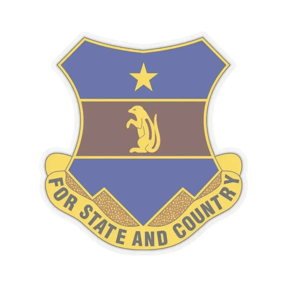 216th Air Defense Artillery Regiment (U.S. Army) STICKER Vinyl Kiss-Cut Decal 4 Inch Transparent - The Sticker Space