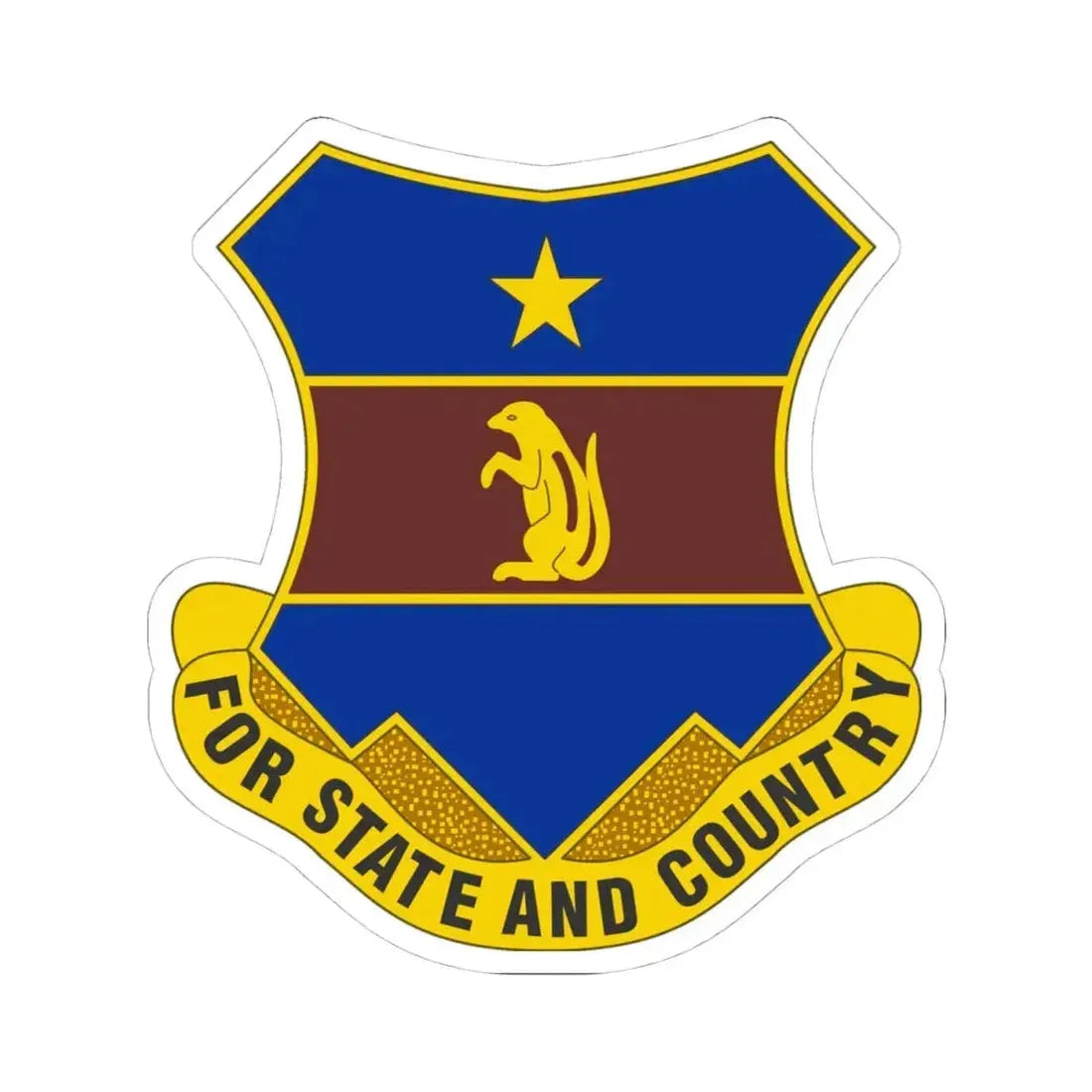 216th Air Defense Artillery Regiment (U.S. Army) STICKER Vinyl Kiss-Cut Decal 4 Inch White - The Sticker Space