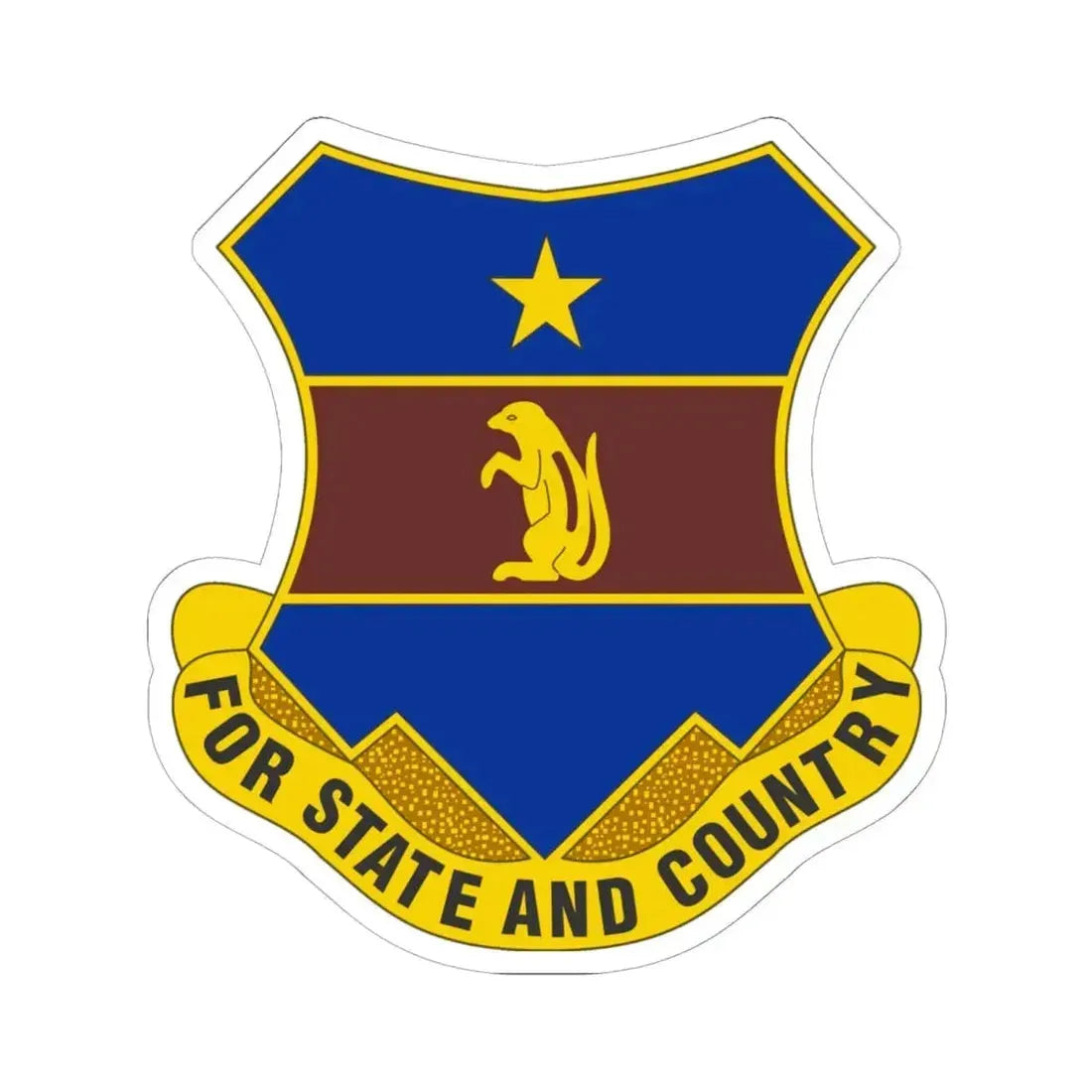 216th Air Defense Artillery Regiment (U.S. Army) STICKER Vinyl Kiss-Cut Decal 6 Inch White - The Sticker Space