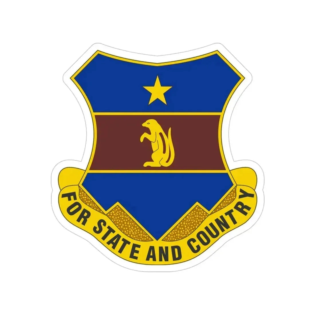 216th Air Defense Artillery Regiment (U.S. Army) Transparent STICKER Die-Cut Vinyl Decal 4 Inch - The Sticker Space