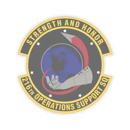 216th Operations Support Squadron (U.S. Air Force) STICKER Vinyl Kiss-Cut Decal 3 Inch Transparent - The Sticker Space
