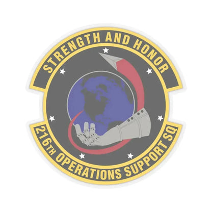 216th Operations Support Squadron (U.S. Air Force) STICKER Vinyl Kiss-Cut Decal 4 Inch Transparent - The Sticker Space