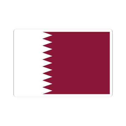 Flag of Qatar 3-2 (Qatar) STICKER Vinyl Kiss-Cut Decal