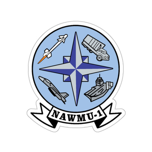 NAWMU 1 (U.S. Navy) STICKER Vinyl Kiss-Cut Decal