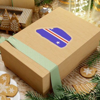 Jarvis Island flag map local (United States) STICKER Vinyl Kiss-Cut Decal