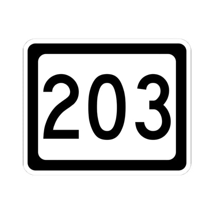WV-203 (Virginia) (Road Sign) STICKER Vinyl Kiss-Cut Decal